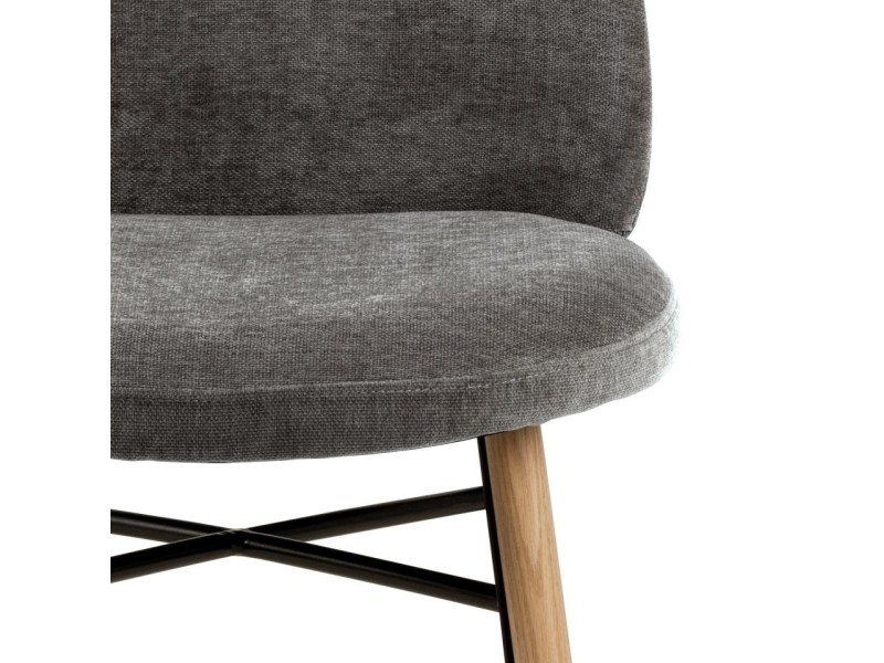 Krzesło Sophia szary ciemny/ dąb Danny 10 - ACTONA